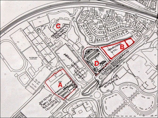 Plan of City of Bristol College and UTC, Stoke Gifford