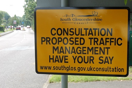 Public consultation on traffic calming measures in Little Stoke Lane.