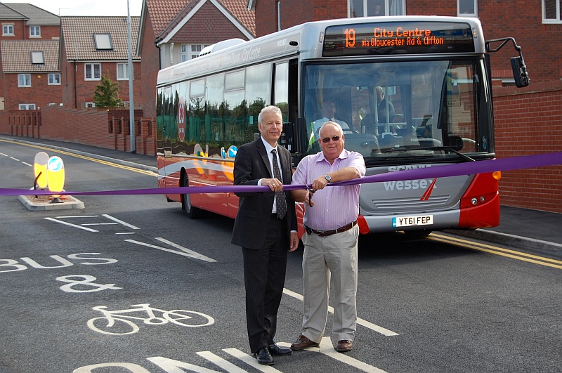 Official opening of the Cheswick Bus Link.