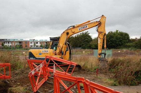Work gets underway on the new Engineering Department building in Stoke Gifford.