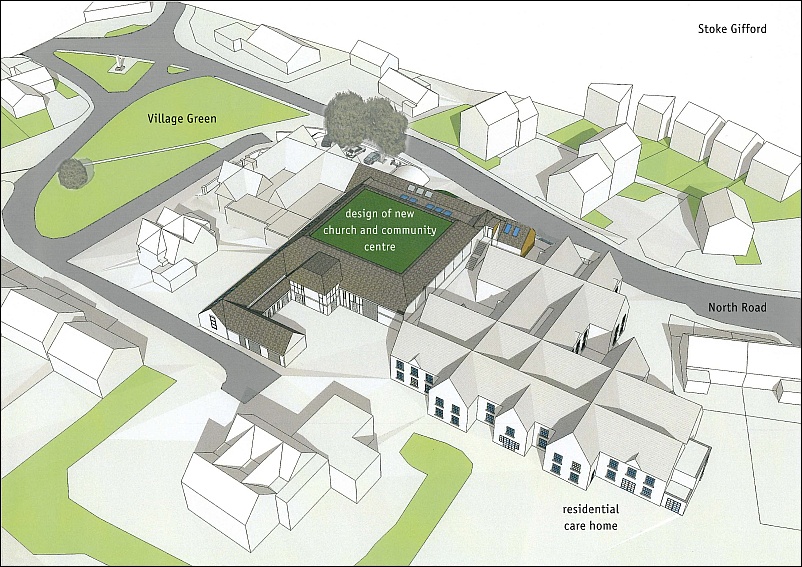 Proposed church and community centre on the Old Barns site, Stoke Gifford.