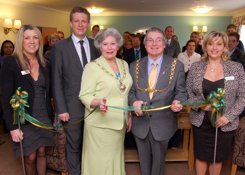 Official opening of the information suite at the new Beaufort Grange care home.