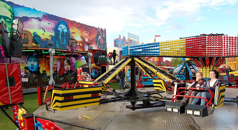 Funfair in Little Stoke Park, Stoke Gifford, Bristol.