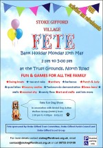 Poster advertising Stoke Gifford Village Fete.
