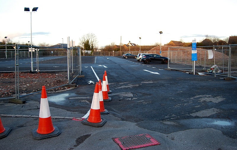 Temporary car park at Hunts Ground Road, Stoke Gifford.