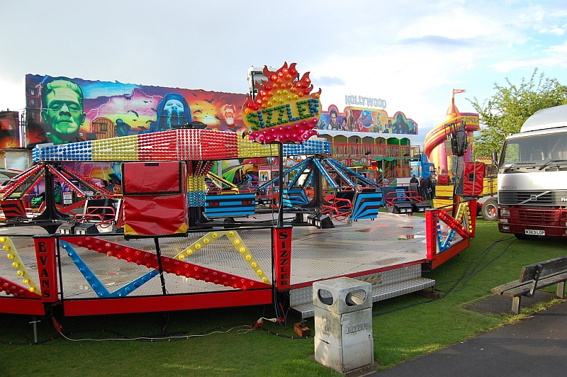 Funfair in Little Stoke Park.