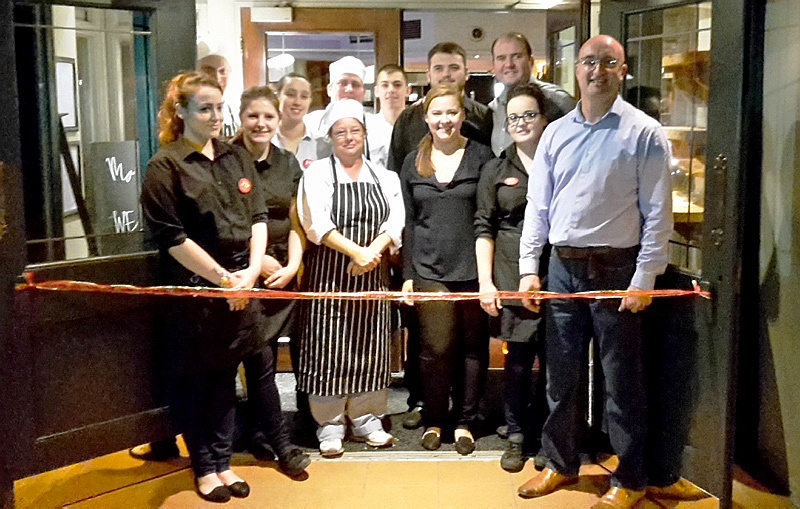 Staff team at the Beaufort Arms in Stoke Gifford, Bristol.