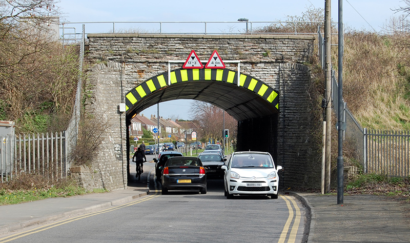 Railway bridge on Gipsy Patch Lane, Little Stoke, Bristol.