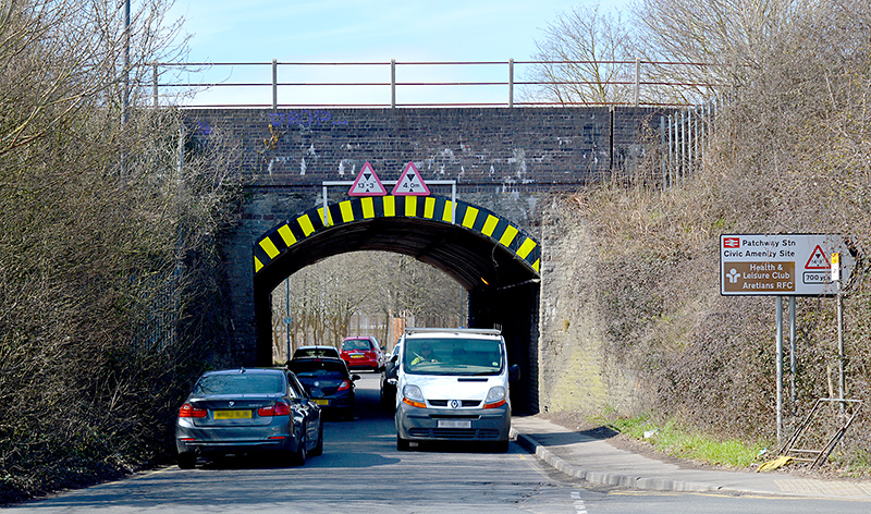 Photo of the Gipsy Patch Lane railway bridge (looking westwards).