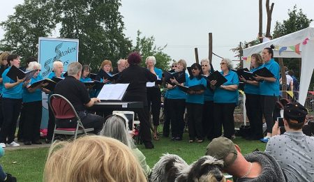 Stokes Singers perform at the Stoke Gifford Fête.