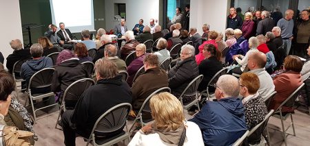 Photo of the public meeting held at Little Stoke Community Hall.