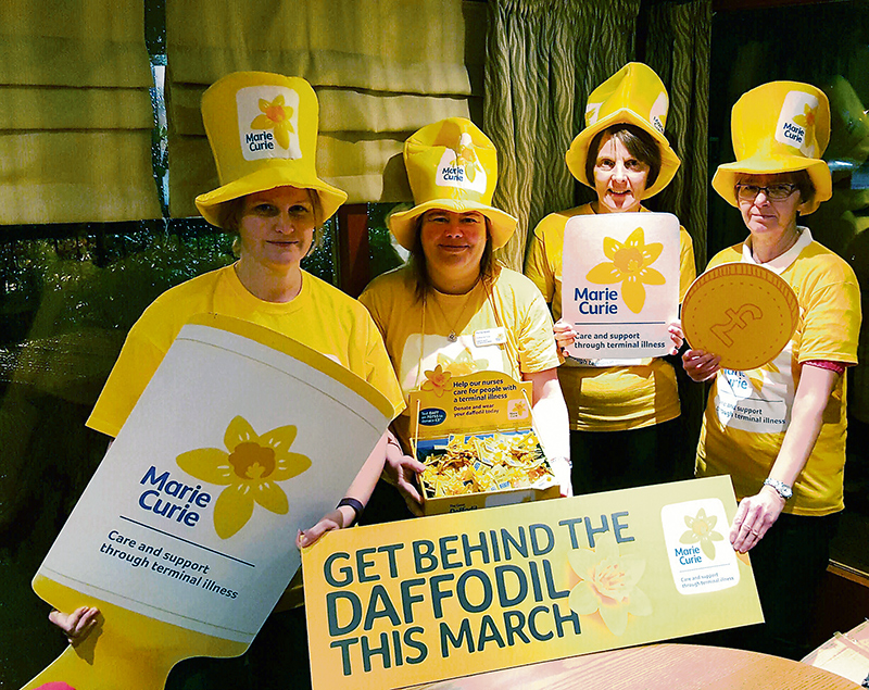 Photo of members of the Marie Curie Five Stokes Fundraising Group.