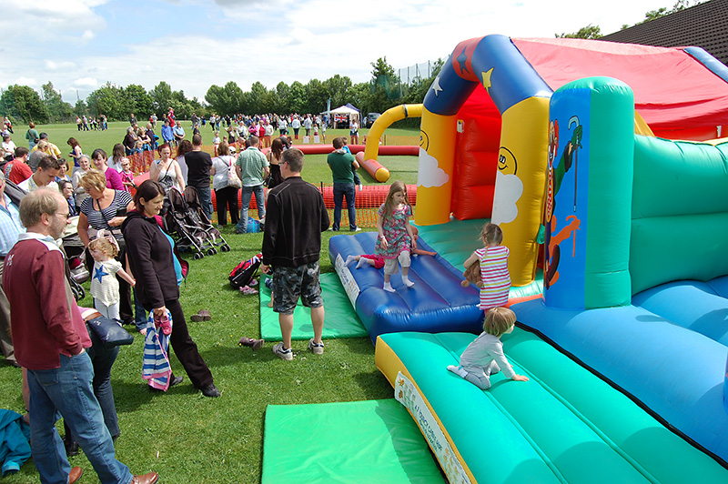 Photo showing a general view of Stoke Gifford Jubilee Fête on Monday 4th June 2012.