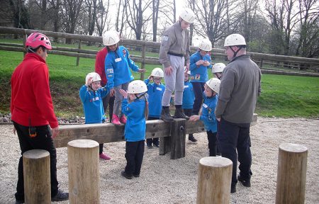 Photo of Beaver Scouts taking part in an activity.