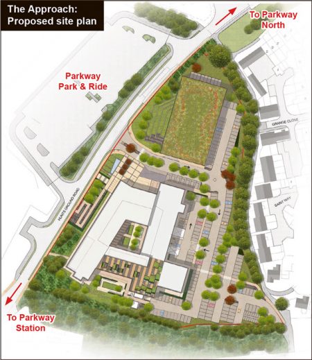 The Approach: Proposed site plan.