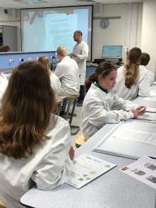 Photo of Stoke Gifford Scouts taking part in a science activity at UWE.