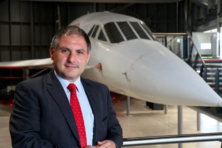 Photo of Jack Lopresti MP at the Aerospace Bristol museum.