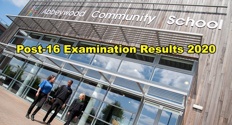 Abbeywood Community School: Post-16 examination results 2020.