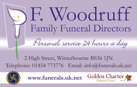 F. Woodruff, Family Funeral Directors, Winterbourne, Bristol.