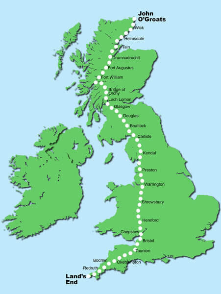 Map of route.