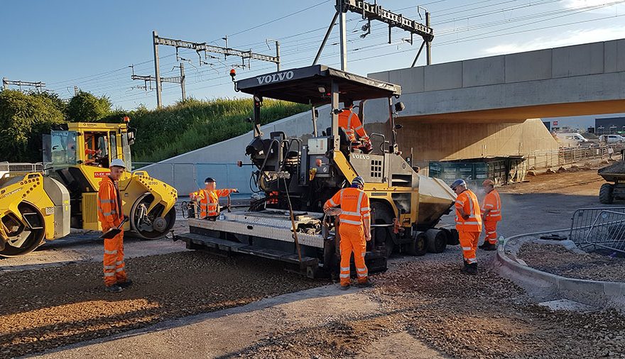 Photo of road resurfacing plant.